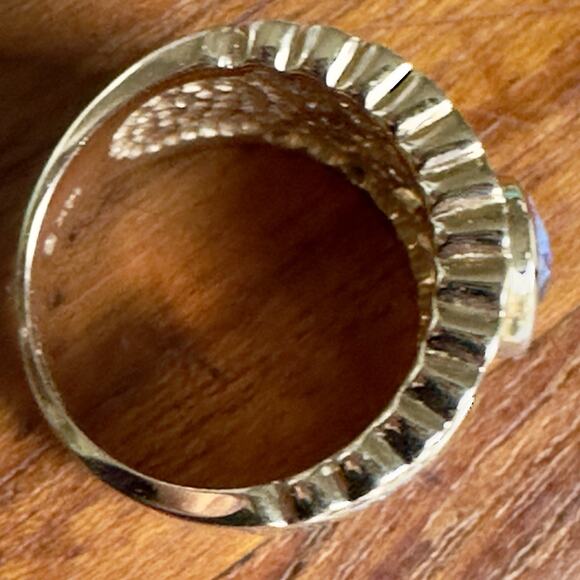 Vintage Natural sapphire diamond ring 14k - Picture 8 of 9